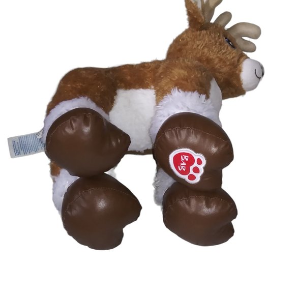 Build A Bear Workshop Reindeer Stuffed Animal Santa's Helper BAB Holiday Plush - Picture 5 of 11